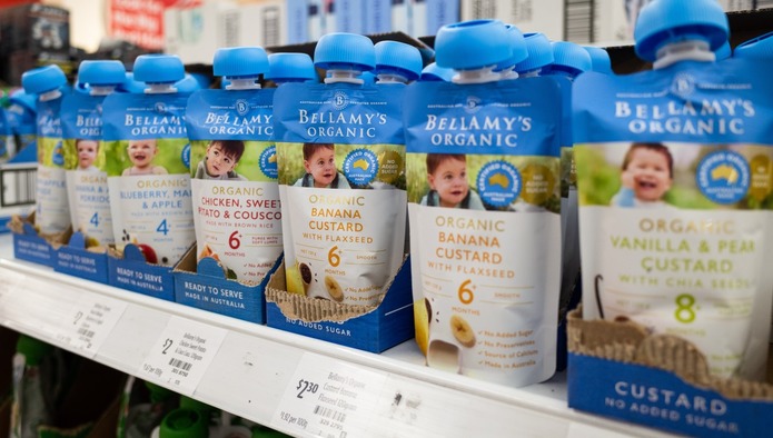 Китайская Mengniu Dairy намерена приобрести австралийского производителя детского питания Bellamy’s за $1 млрд