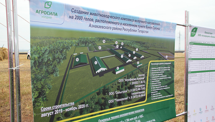 «Агросила» начала строительство нового животноводческого комплекса в Татарстане за 1,2 млрд рублей