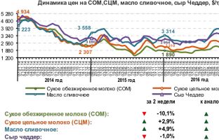 Цены на молочном аукционе продолжают расти