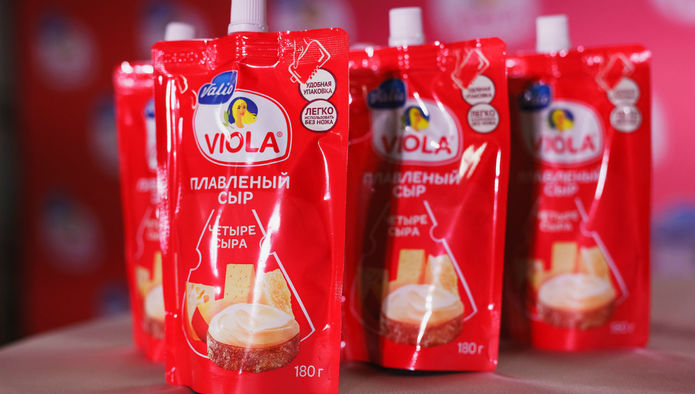 Valio запустило линию по производству сыра Viola в мягкой упаковке