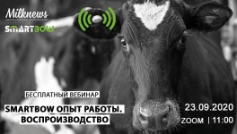 Milknews и «Зоэтис» приглашают присоединиться к трансляции вебинара «SMARTBOW опыт работы. Воспроизводство»