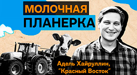 Новый выпуск подкаста «Молочная планерка» с генеральным директором компании «Красный Восток» Аделем Хайруллиным